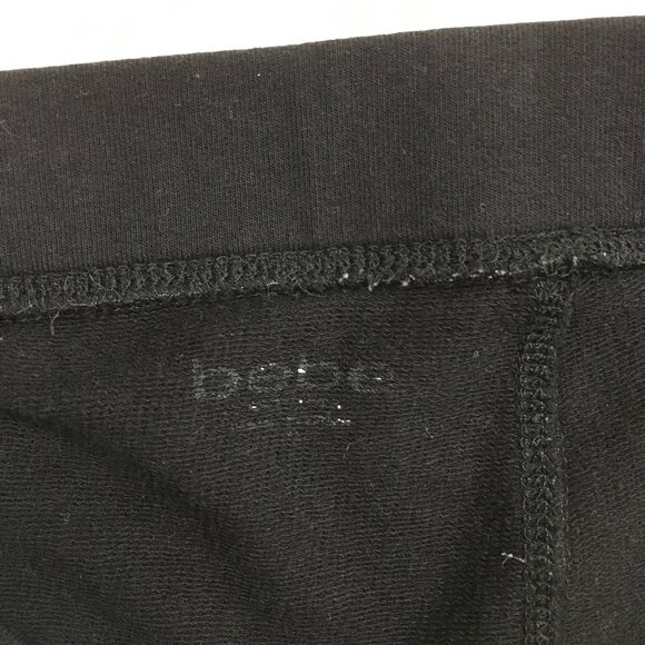 BEBE Black Gold Logo Back Moto Look Zip Ankle Skinny Leg Pull On Pant - Picture 2 of 13